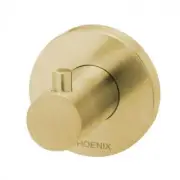 Towel Rack Wall Hook Robe Holder Bathroom Round Brushed Gold Phoenix RA897-12