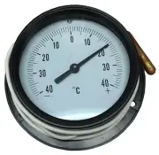 COOLROOM, FRIDGE ROUND ANALOG 105MM THERMOMETER -40 TO +40 DEGREES - TMT3PC-A