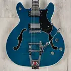 Hagstrom Tremar Viking Deluxe Semi-Hollow Guitar Resinator Fretboard Cloudy Seas