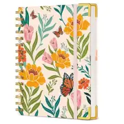 Cute Spiral Notebook Journal for Women, 160 Pages Lined Notebooks 5.75” X 8.38”,