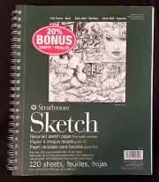 Strathmore 400 Series - Sketch Recycled Sketch Paper Pad - 120 Sheets - 9" x 12"