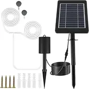 Solar Hydroponics Air Pump Ground Insertion 3 Gears Solar Powered Oxygen Air Pump Outdoor Pool