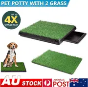 Indoor Dog Pet Potty Portable Training Grass Toilet Pad Tray Artificial Grass AU