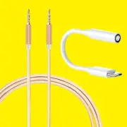 Fit Google Pixel 3 High Quality Type C 3.5mm Audio Cable & DAC Chip + Aux Cable