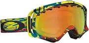 [Oakley] 57-111 Unisex Adult Crowbar Rectangular Plutonite Asian Fit Snow Goggles (White, Persimmon)