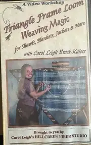 Triangle Loom Weaving Shawls, Blankets Carol Leigh Brack-Kaiser VHS Sealed 1999