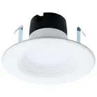 Satco 6.5W LED Downlight Retrofit 4" Baffle CCT Selectable, Matte White - S11838
