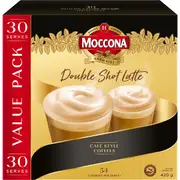 Moccona Coffee Sachets Double Shot Latte 30 pack