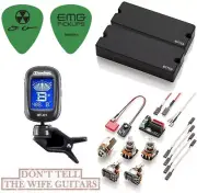EMG DE Set Black David Ellefson 5 String Soapbar Bass Pickup 40DC & 40CS (TUNER)