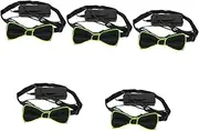 [LIFKOME] 5pcs Led Glowing Bow Tie for Men Light up Tie Zier Accessory for 1920s Party Costumes