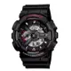 【CASIO】卡西歐 G-SHOCK 重金屬機械 200米防水電子錶 雙顯運動錶 GA-110-1A 黑