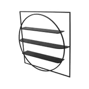 Willow & Silk Storage Metal Designer 3-shelf Wall Hanging