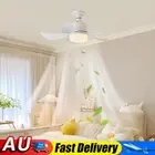 Socket Fan Light E27 Base LED Ceiling Fan Light (White Remote Control+Extender)