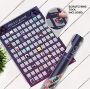 Top 100 Anime Movie "Ultimate Bucket List" Scratch Off Poster