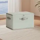 Foldable Storage Box Holder with Lid Multifunctional Dustproof Clothes Fabric