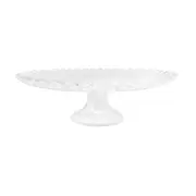 Alabaster White Scalloped Large Cake Stand | White | Alabaster | Tableware | ...