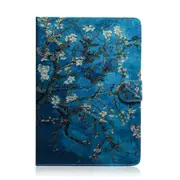 Apricot Blossom Pattern Horizontal Flip Leather Case for Huawei MediaPad T5, with Holder & Card Slot & Wallet