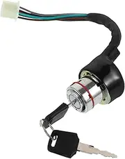 Mikinona ATV Ignition Switch Replacement Wire Start Switch with Key for Off Road Vehicles Beach Buggies and Go Karts Durable Construction Easy Installation