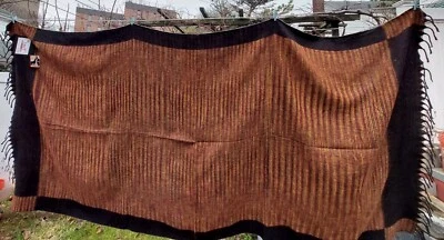 Tibetian Thick Yak Wool Reversible Blanket - Handmade Yoga Meditation Blanket
