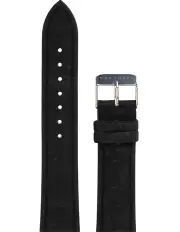 [Mon Choux] Cork Leather Vegan Watch Strap 18mm in Black/Silver
