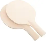 Suitable for Boys and Girls DIY Table Tennis Paddle Toys 2pcs Wooden Pong Rackets Enhance Reaction Skills