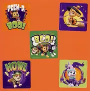 15 Paw Patrol Dogs Halloween - Large Stickers - Skye, Marshall, Everest, Chase