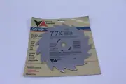 Vermont American Saw Blade 7-7 1/4" Fast Cut Chisel Tooth #27150 Carbide Teeth
