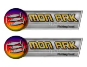 MonArk Retro Sticker set - 10"x3". Remastered Name Plate