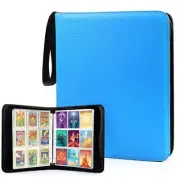 Baseball Card Binder, 900 Pocket Sleeves with Zipper, Double Sided Pockets Ca...