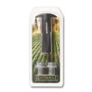 Cork Pops Nicholas Collection Vacuum Wine Saver and Two Stoppers, Black