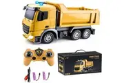And Sounds Remote Control Construction Dump Truck, Rechargeable RC Tractor, Electronic Engineering Vehicle, 6 Channels, 1:24 Scale CAT Truck Toy Car, Lifting Dumping Bed, Christmas and Birth Gifts, Powerful Electronic Dump Truck, Lights and Sounds
