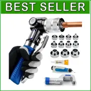 Portable Hydraulic Swaging Tool Set for Soft Copper & Aluminum Tubing - 11 Dies
