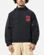 [The Anti Order] The Anti Order Faction Technical Windbreaker Jacket Black/red - Size M M Black/Red