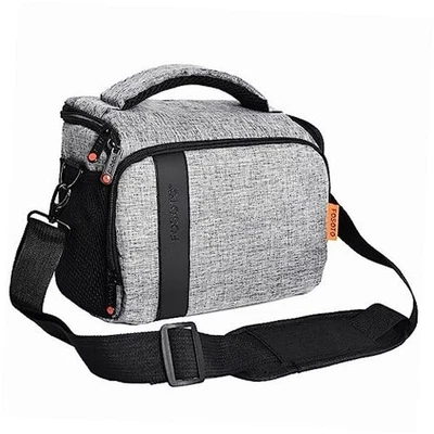 FOSOTO Compact SLR/DSLR Stylish Camera Bag Case Compatible for Nikon P900 Gray