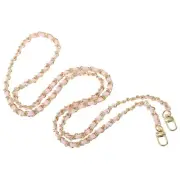 55 Inch Purse Chain Strap, Bag Chains for Handbags, Pink/Gold