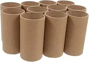 Angoily 30Pcs Cardboard Tubes for Crafts DIY Art and Drawing Supplies for Wood Color Craft Rolls for Kindergarten and School Projects Fun Creative Activity