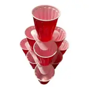 BEERAMID PONG CUP STACKING COASTERS - 3D BEER PONG COMPATIBLE WITH ANY PARTY CUP