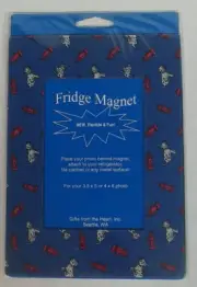 NEW Vintage Magnetic Fridge Picture Magnet Dalmatain Hydrant Gifts From th Heart