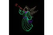 Christmas LED Motif Animated Angel 128x145cm Indoor Outdoor Display Sign