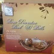 OK Lighting Devine Designs Rosie Decorative Bowl W/ Balls. New/Sealed