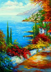 Enjoy - Town by the Sea Puzzle 1000pc