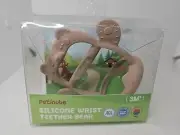 PETINUBE Anti-Dropping Silicone Baby Wrist Teether Bear.