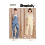 NEW Simplicity Sewing Pattern S9590 Misses' Overalls By Spotlight