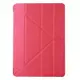 GMO 4免運Apple iPad Pro 10.5吋 2017蠶絲紋Y型 皮套保護套保護殼手機套手機殼 紅色