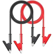 Alligator Clips Electrical Test Leads Set 15A Jumper Wires Heavy Duty with Pr...