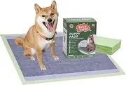 Charcoal Puppy Training Pads, Extra Large Puppy Pee Training Pads, Super Absorbent Leak-Proof Disposable Training Pads, Fandcy Pet Training Pads for Indoor or Outdoor(50 + Bonus 5 XL Pads 71cm x 86cm)