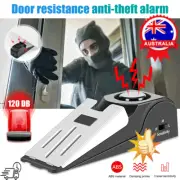 Door Stop Alarm Home Travel Security System Wedge Shaped Door Stopper KC