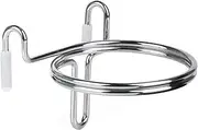 Shopping Cart Cupholder, Portable Bottle Holder, Multifunctional Drink Stand with Easy Installation and Double Ring Stability for Coffee Mugs and Baby Bottles