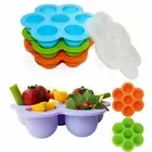 Silicone Round Ice Cube Tray Freeze Container Mould Mold DIY Making Tool 7 Holes