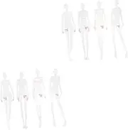 TEHAUX 2sets Humanoid Design Ruler Clothing Proofing Sample Cutting Templates for Fashion Design for Sewing Drawing Pattern Making